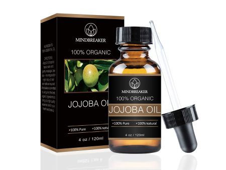 Aceite de jojoba orgánico - 100% puro Aceite de jojoba natural - Aceite portador prensado en frío - Crema hidratante adecuada para cabello, piel, cara, uñas (4oz) Embalaje Deteriorado For Cheap