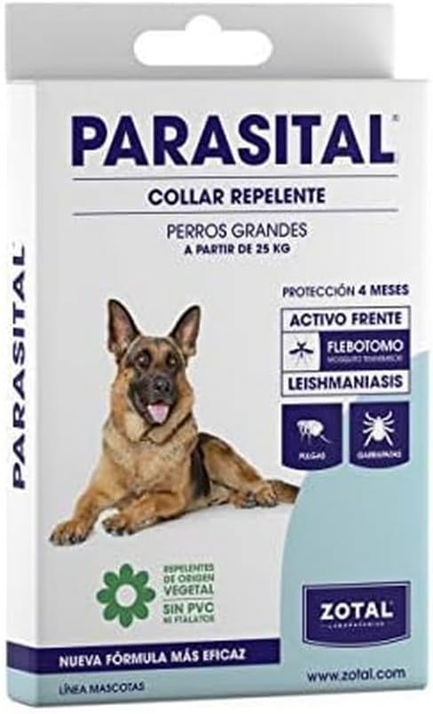 Zotal, Parasital Collar Antiparasitario de 75 cm para perros grandes Embalaje Deteriorado Hot on Sale