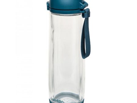 Aladdin 10-02088-002 Botella con Vaso de Vidrio, Azul 0,53l Cheap