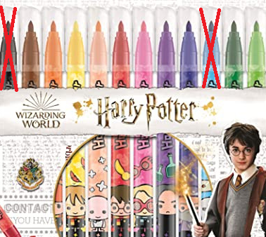 (Faltan 2 Unidades, Incluye 10) Maped - Rotuladores Jungle decorados Harry Potter - 12 rotuladores de coloración, lavables y resistentes al secado Embalaje Deteriorado For Sale