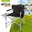 Aktive 52888 Silla director plegable para camping, mesa abatible y bolsillos con velcro, 55x49x81 cm Embalaje Deteriorado For Sale