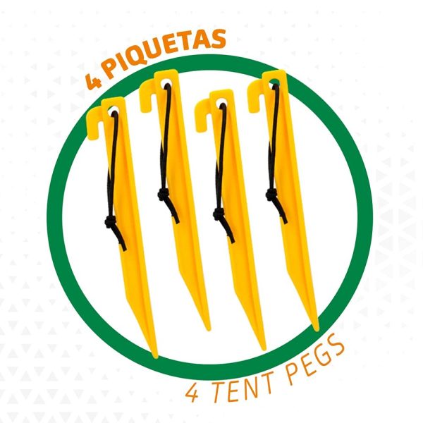 Aktive 54119 Portería de fútbol plegable para niños Sports, Accesorios de entrenamiento fútbol, tamaño 200x100x100 cm, incluye 4 piquetas, Juegos al aire libre para niños Embalaje Deteriorado Hot on Sale