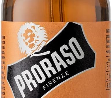 Aceite para barba Proraso Wood & Spice, 100 ml, suavizante y nutritivo con aroma a cedro y cítricos Embalaje Deteriorado Fashion