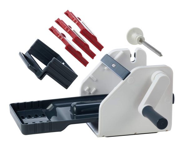 Zyliss E900048 Cortador de verduras en espiral SpiraSlice, blanco rojo, incluye folleto de recetas Online Hot Sale