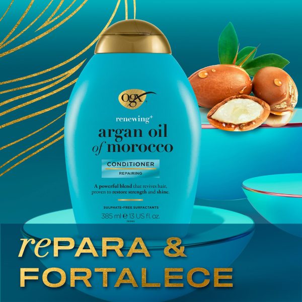 Acondicionador OGX Renewing + Argan Oil of Morocco (385 ml) Embalaje Deteriorado For Sale