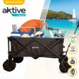 Aktive 62620 Carro de transporte plegable para playa, camping y excursiones, 91x49x56 cm Embalaje Deteriorado Sale