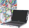 Alapmk Funda Protectora de Cuero PU Especialmente diseñada para portátiles ASUS VivoBook E203NA E200HA L200HA   Chromebook C201 C201PA de 11,6 , Love Tree Fashion