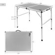 Aktive 63019 Mesa Plegable Camping portátil Antideslizante de Aluminio y Madera MDF, con asa para fácil Transporte, Mesa Alta, Mesa Picnic, Accesorios de Camping, 90x60x40 70cm Embalaje Deteriorado Online