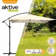 Aktive 53890 Parasol Excéntrico Banana 300 x 300 cm, Crema Embalaje Deteriorado Online now