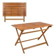 Aktive 61030 Mesa plegable de madera acacia rectangular , 100% sostenible, para 4 o 6 personas Embalaje Deteriorado Online Hot Sale