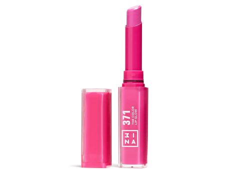 3ina Makeup - The Color Lip Glow 371 - Fucsia - Labial Hidratante con Manteca de Karité - Barra de Labios Brillo - Bálsamo Alta Pigmentación Vegan - Cruelty Free Embalaje Deteriorado Online