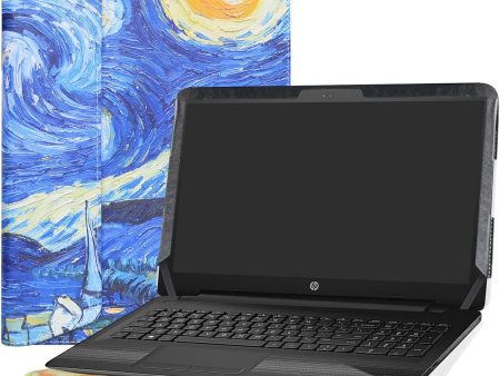 Alapmk Funda protectora de piel sintética especialmente diseñada para portátiles HP 15 15-daXXXX   15-dbXXXX de 15,6  (no compatible con: 15-bsXXX 15-bwXXX 15-acXXX 15-ayXXX), noche estrellada Cheap