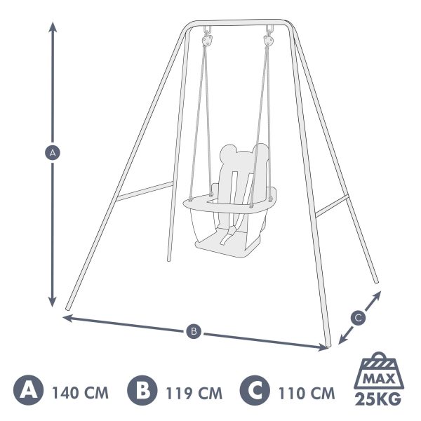 Aktive 54079 Swing para niños Embalaje Deteriorado Online Sale