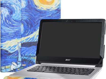 Alapmk Funda protectora de piel sintética especialmente diseñada para portátil Acer Chromebook R13 R 13 CB5-312T   Acer Spin 5 13 SP513-52N SP513-53N de 13,3 , noche estrellada Sale