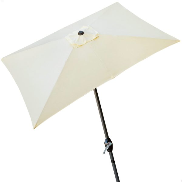 Aktive 53877 Sombrilla jardín rectangular , Parasol terraza, color crema, 3x2 m Embalaje Deteriorado on Sale