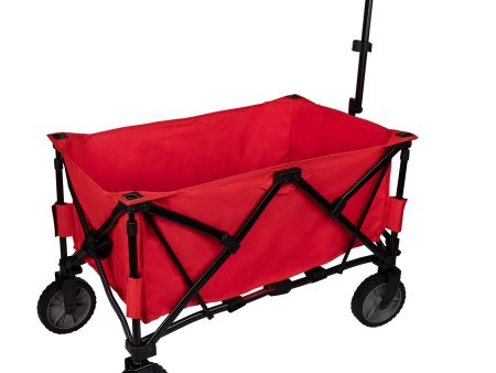 Aktive 62618 Carro de transporte plegable para playa, color rojo, 91 x 53 x 115 cm Embalaje Deteriorado For Cheap