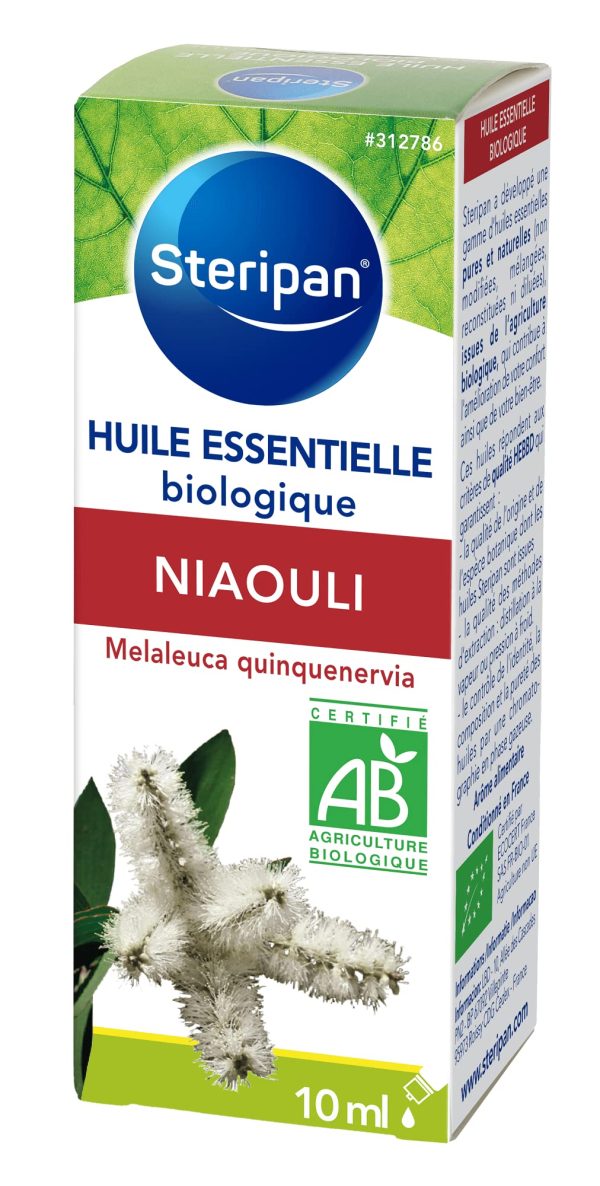 Aceite esencial de Niaouli Bio Steripan - Puro y Natural - Certificado Agricultura Ecológica - Bienestar - 10 ml Embalaje Deteriorado (Cad: 30 06 2026) on Sale