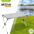 Aktive 52841 Mesa plegable ligera para camping de aluminio , con bolsa de transporte y capacidad para 6 personas, 110x70x70 cm Embalaje Deteriorado Fashion