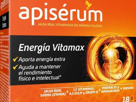 Apisérum Vitamax Viales Bebibles- Aporte de Energía Extra y Vitalidad Embalaje Deteriorado (Cad: 30 11 2025) For Cheap