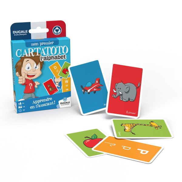 (Idioma Francés) - Juego de cartas educativas Ducale - Cartatoto para aprender las letras del alfabeto Embalaje Deteriorado Hot on Sale