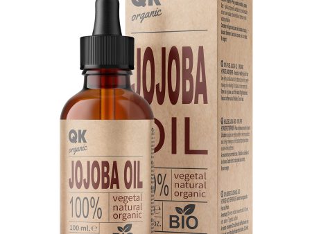 Aceite de JOJOBA 100% Puro Orgánico Vegano - 100 ml - para Cuerpo, Rostro, Cabello, Uñas, Barba - Antiarrugas y Antiacné- BIO - Prensado en Frío Embalaje Deteriorado on Sale