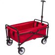 Aktive 62651 Carro transporte plegable para playa, color rojo, 76 x 45 x 63-93 cm Embalaje Deteriorado Fashion