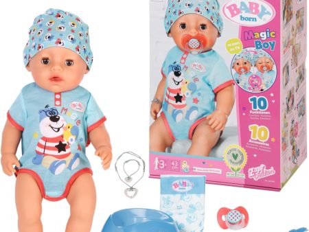 Baby born Soft Touch - Niño 43 cm con Chupete Mágico, Muñeco Realisto con Funciones Realistas, 11 Accesorios, Azul Embalaje Deteriorado Hot on Sale