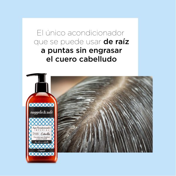 Acondicionador Nuggela & Sulé SuprAcondicionador Imperial con Extracto de Cebolla Roja. Fortalece el cabello desde la raíz. Suavidad y Brillo, Formato Viaje 100ml Embalaje Deteriorado Sale