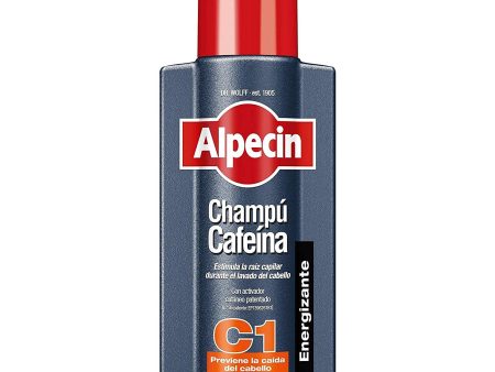 Alpecin C1 Caffeine Shampoo 1x 250 ml | Champú anticaída para hombres con cafeína | Tratamiento para la caída del cabello | Alpecin Shampoo Anti Hair Loss Treatment Men Embalaje Deteriorado (Cad: 30 04 2026) Discount