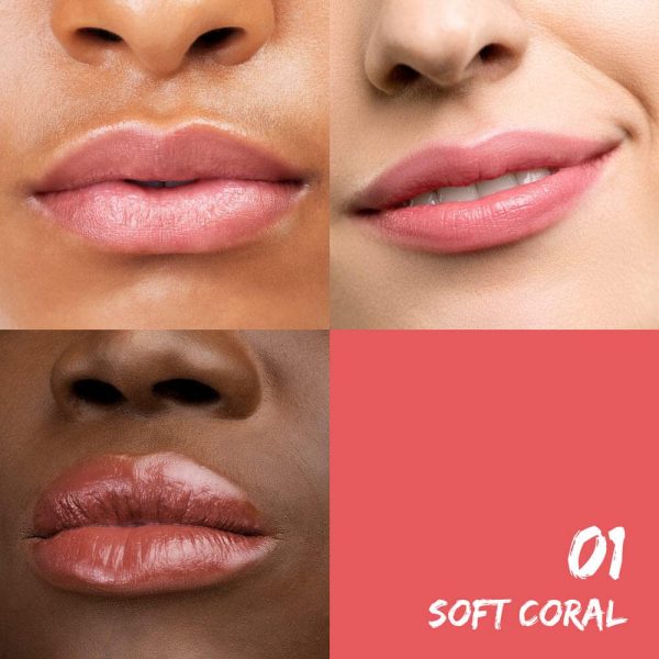 Bálsamo de labios vegano SANTE Naturkosmetik Smooth Color Kiss 01 Soft Coral - Con aceites orgánicos y mantecas de cacao y karité, cuidado intensivo y sostenible, 7 g Embalaje Deteriorado (Cad: 31 03 2025) Online