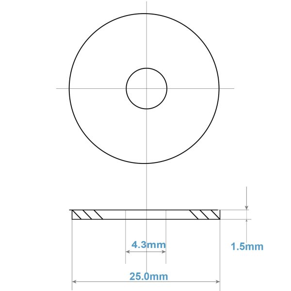 Arandelas Metal M4, arandela de acero inoxidable MeHurr 20 piezas, Penny arandelas planas M4 x 25 mm, arandela 304 de acero inoxidable, arandelas para tornillos y tuercas Embalaje Deteriorado Online Hot Sale