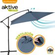 Aktive 53888 Parasol Excentrico Banana D300 cm Gris - Mastil Aluminio D48 42 cm Embalaje Deteriorado For Discount