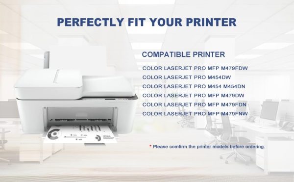 (Falta 1 Tóner-Azul, Incluye 3) Pack de Tóner CSSTAR 415X Compatible para HP Color Laserjet Pro MFP M479fdw -4- Pack Embalaje Deteriorado Online