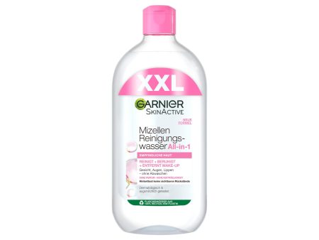 Agua micelar todo en 1 Garnier SkinActive con glicerina vegetal y micelas, 700 ml Embalaje Deteriorado Fashion