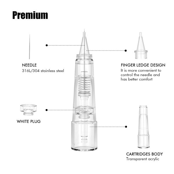 Agujas de cartucho BIOMASER 10 piezas desechables para tatuaje y maquillaje permanente Embalaje Deteriorado (Cad: 18 05 2026) Online