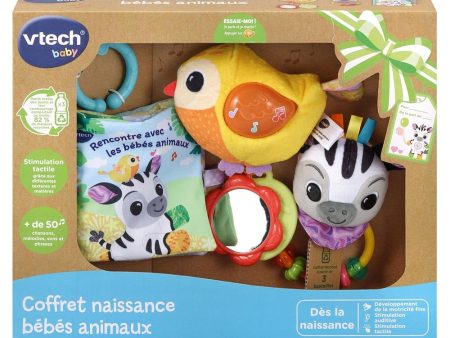 (Idioma Francés) Caja de nacimiento de animales para bebés VTech - Primeros juguetes para bebés fabricados con materiales duraderos Fashion