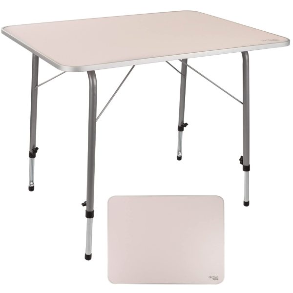 Aktive 52868 Mesa plegable camping , altura regulable, color malva, 80x60x50-69 cm Embalaje Deteriorado For Cheap