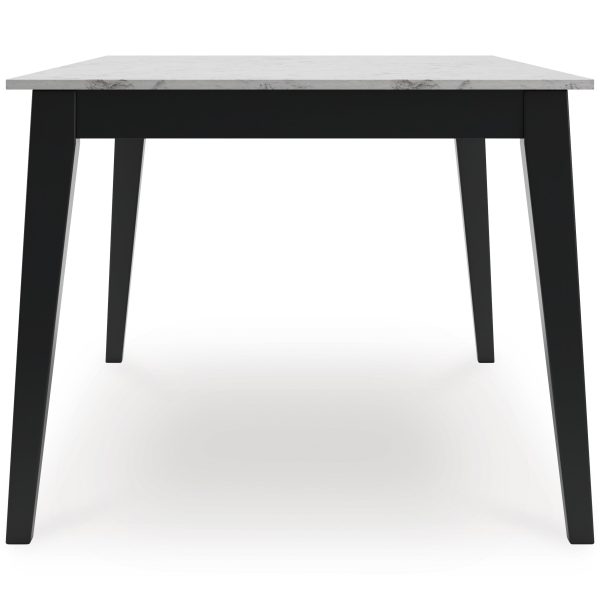 Signature Design by Ashley Jettaya Dining Table with Faux Marble Top D494-25 For Sale