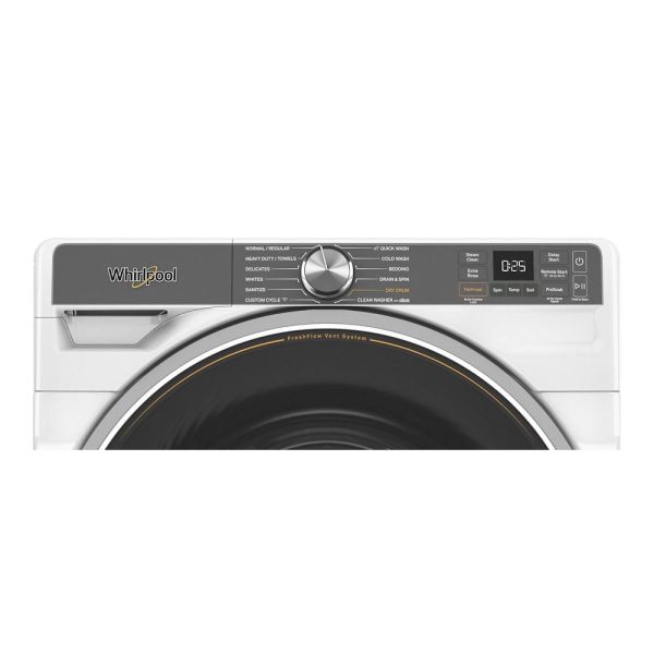 Whirlpool 5.8 cu. ft. Smart Front Load Washer with FreshFlow™ Vent System WFW6720RW Discount