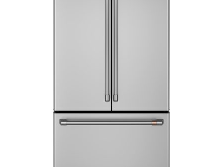 Café 36-inch, 23.1 cu.ft. Counter-Depth French 3-Door Refrigerator with WiFi Connect CWE23SP2MS1 Hot on Sale