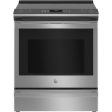 GE Profile 30-inch Slide-in Electric Range with Air Fry Technology PSS93YPFS Online Sale