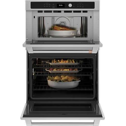 Café 30-inch Built-in Double Wall Oven with Advantium® Technology CTC912P2NS1 For Sale