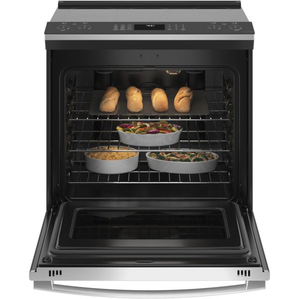 GE Profile 30-inch Slide-in Electric Range with Air Fry Technology PSS93YPFS Online Sale