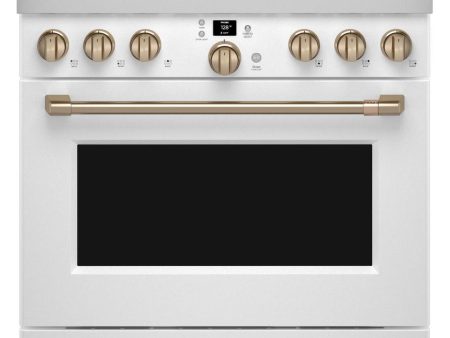 Café 36-inch Freestanding Gas Range with WI-FI Connect CGY366P4TW2 Supply