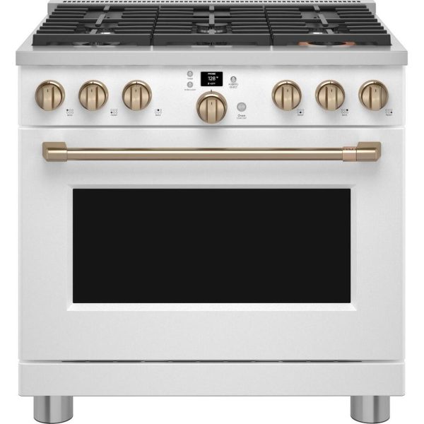 Café 36-inch Freestanding Gas Range with WI-FI Connect CGY366P4TW2 Supply