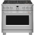 Café 36-inch Freestanding Gas Range with WI-FI Connect CGY366P2TS1 Fashion