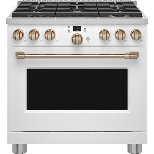 Café 36-inch Freestanding Dual-Fuel Range with 6 Burners C2Y366P4TW2 Sale