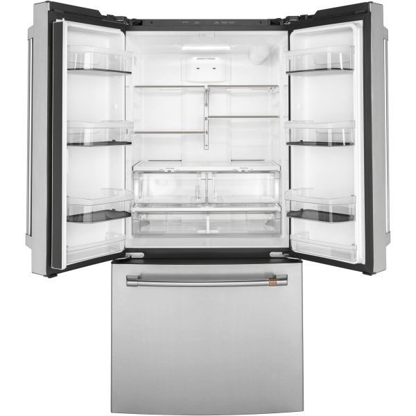 Café 33-inch, 18.6 cu. ft. Counter-Depth French 3-Door Refrigerator CWE19SP2NS1 Hot on Sale