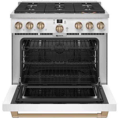 Café 36-inch Freestanding Dual-Fuel Range with 6 Burners C2Y366P4TW2 Sale