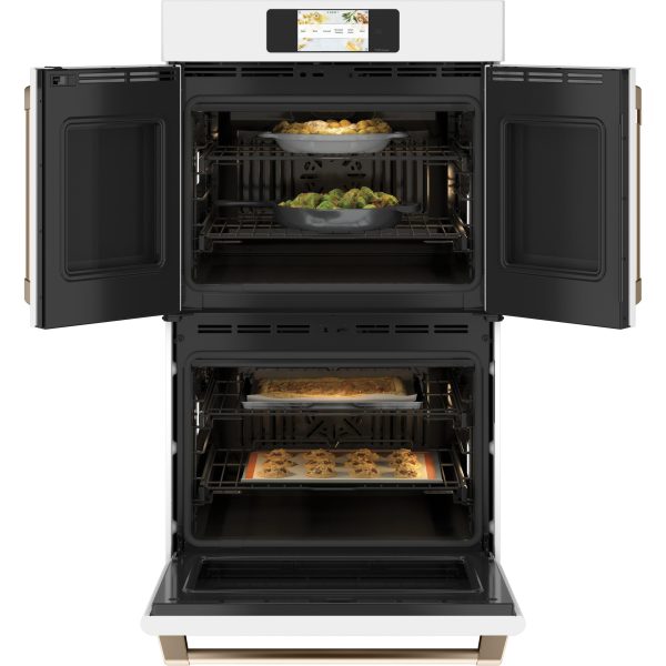 Café 30-inch, 10 cu. ft. Double Wall Oven with Convection CTD90FP4NW2 Fashion